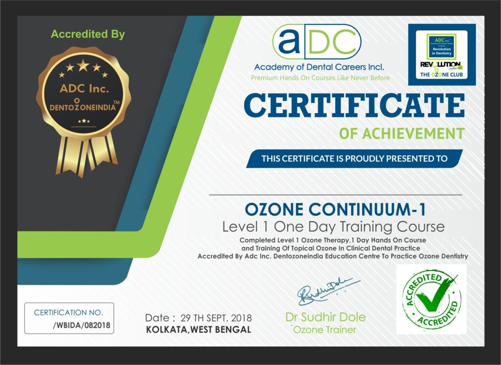 KOLKATA IDA CERTIFICATE